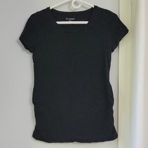 BumpStart Essential Black Short Sleeve Maternity Tee